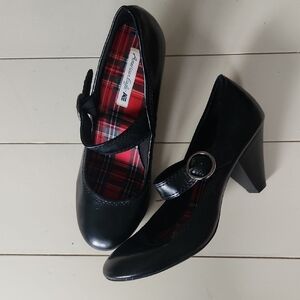 SOLD Women's Black Heels with Buckle by American Eagle Outfitters